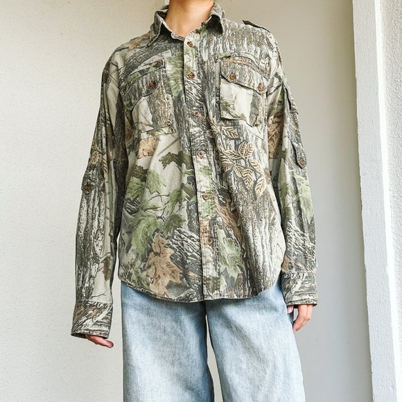 Chemise Boutonnée Cabela's Pour Homme - Taille XL - Style Pêche/chasse - Couleur Marron/orange